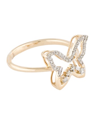 Ring 14K Diamond Butterfly Ring