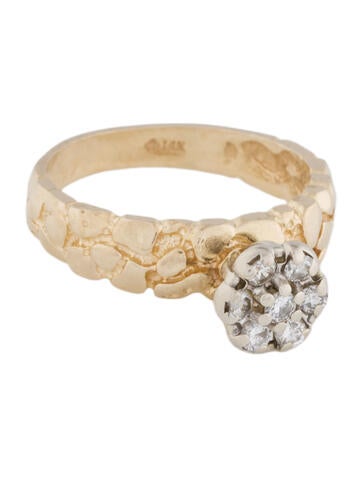 Ring Cocktail 14K Diamond Engagement 6