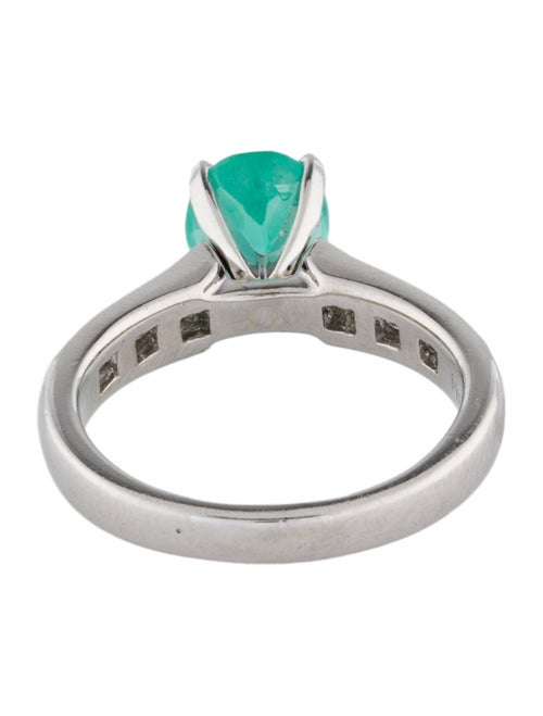 Ring Platinum 1.24ct Emerald & Diamond Cocktail Ring