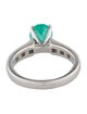 Ring Platinum 1.24ct Emerald & Diamond Cocktail Ring