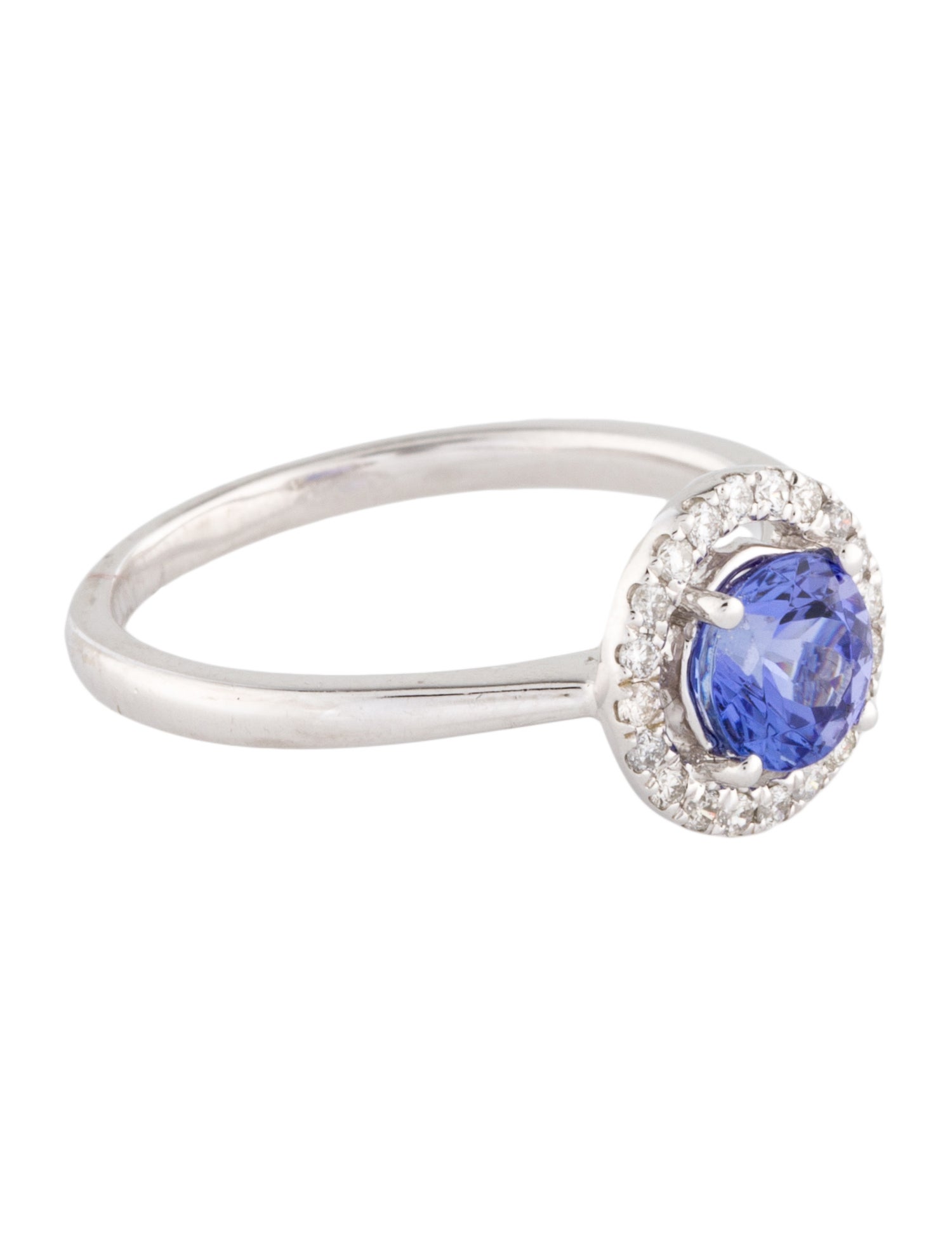 Ring 14K Tanzanite & Diamond Cocktail Ring
