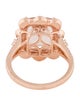 Ring 14K 3.05ct Morganite & Diamond Cocktail Ring