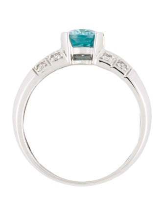 Ring 14K 1.67ct Zircon & Diamond Ring