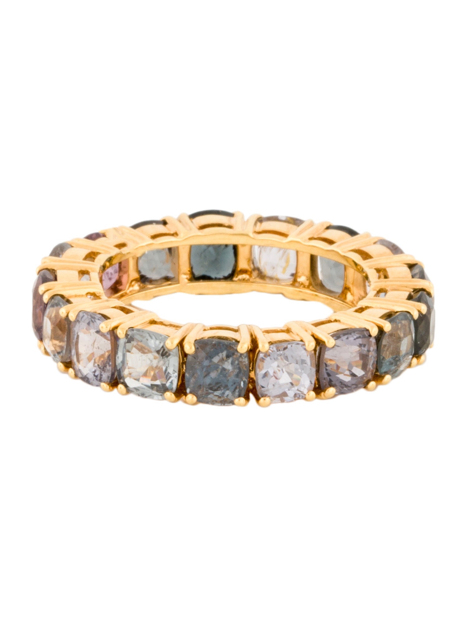 Ring 18K 10.34ctw Spinel Eternity Band