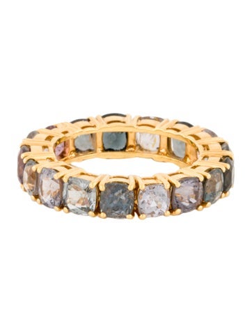 Ring Eternity Band 18K 10.34ctw Spinel 7