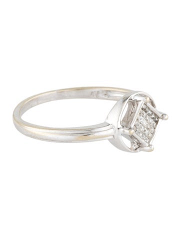 Ring Cocktail 14K Diamond 6.5