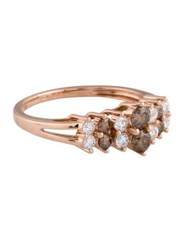 Ring Cocktail 14K Diamond 6.75