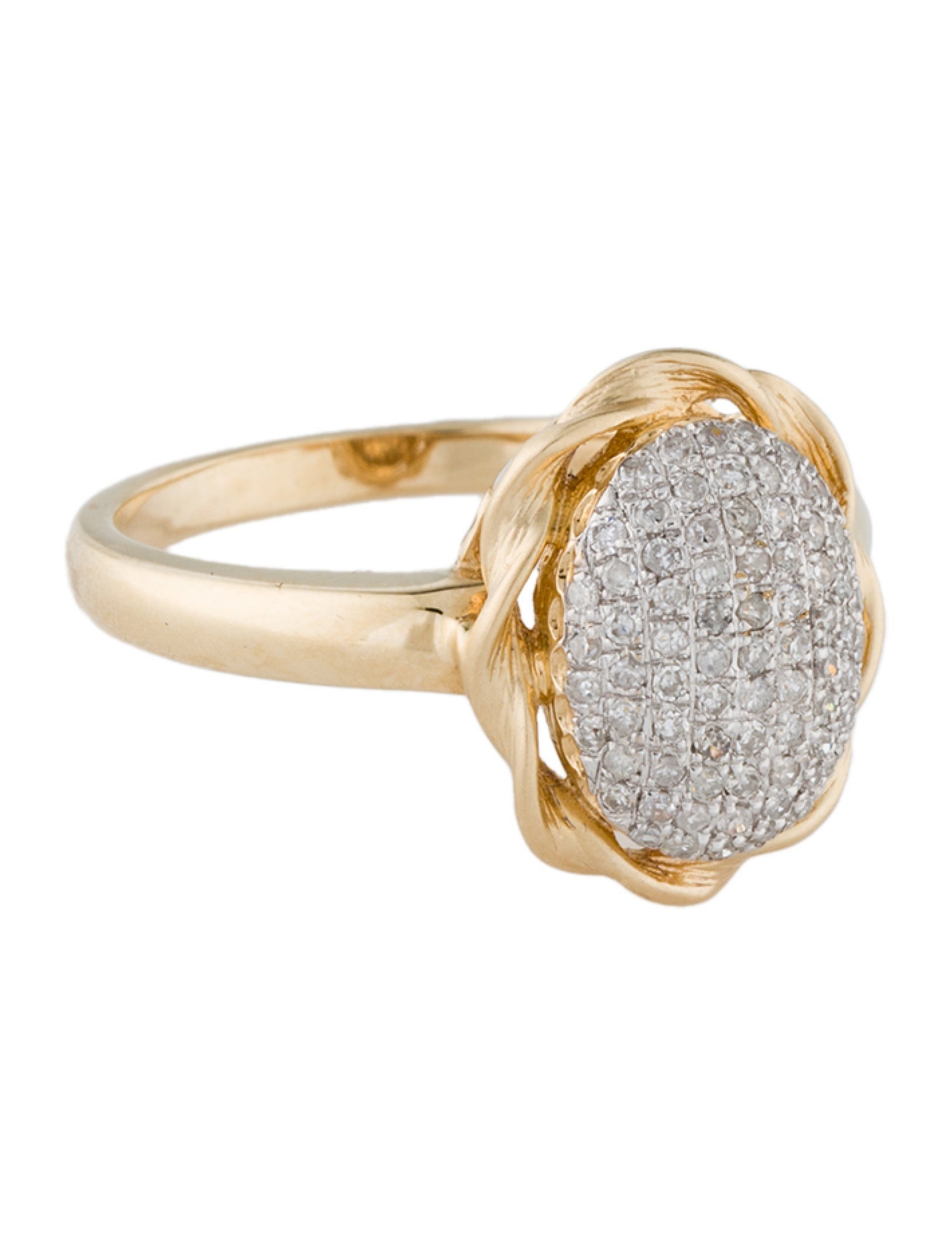 Ring 14K Diamond Pavé Cocktail Ring