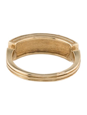 Ring 14K Jadeite & Diamond Band Ring