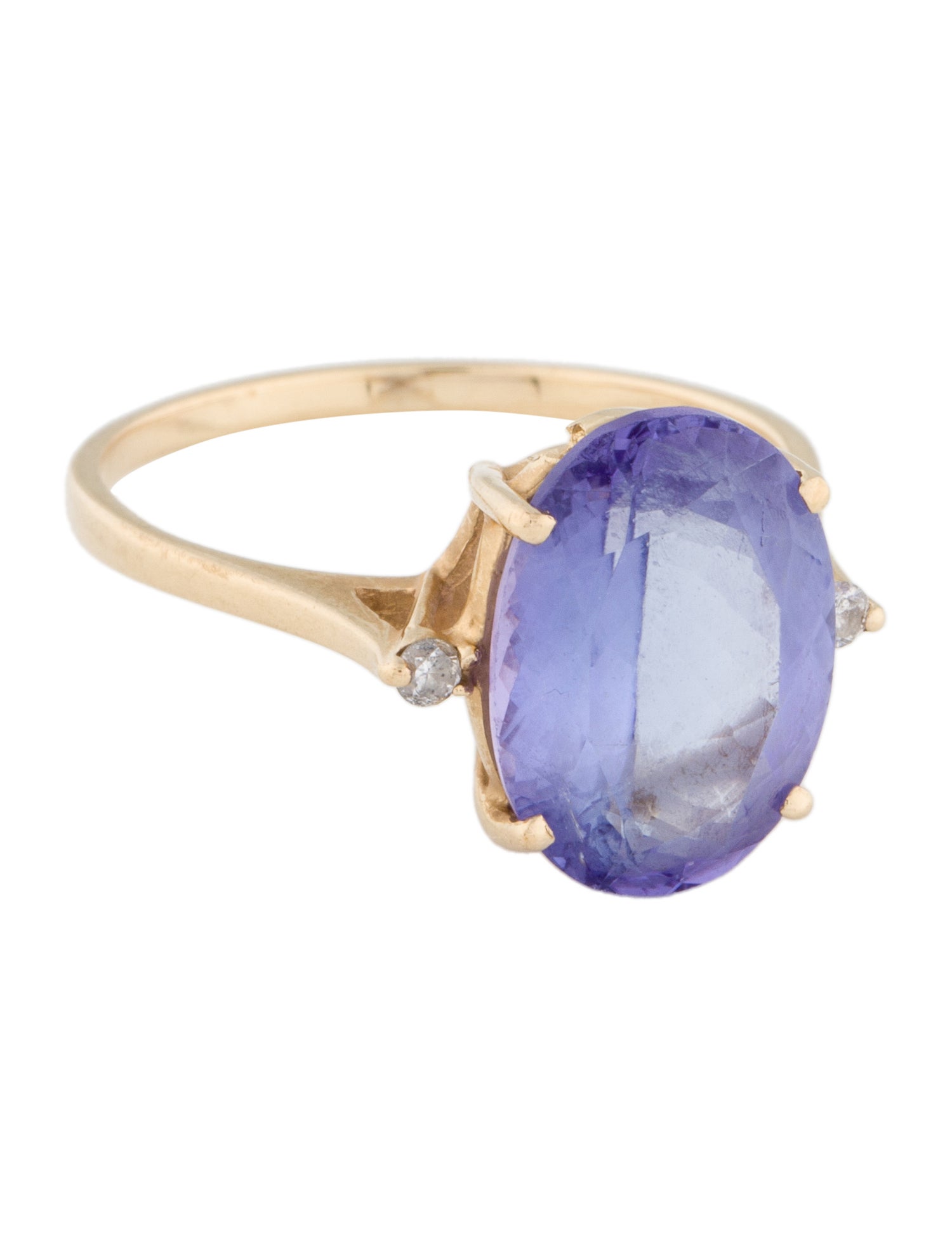 Ring 14K 6.01ctw Tanzanite & Diamond Cocktail Ring