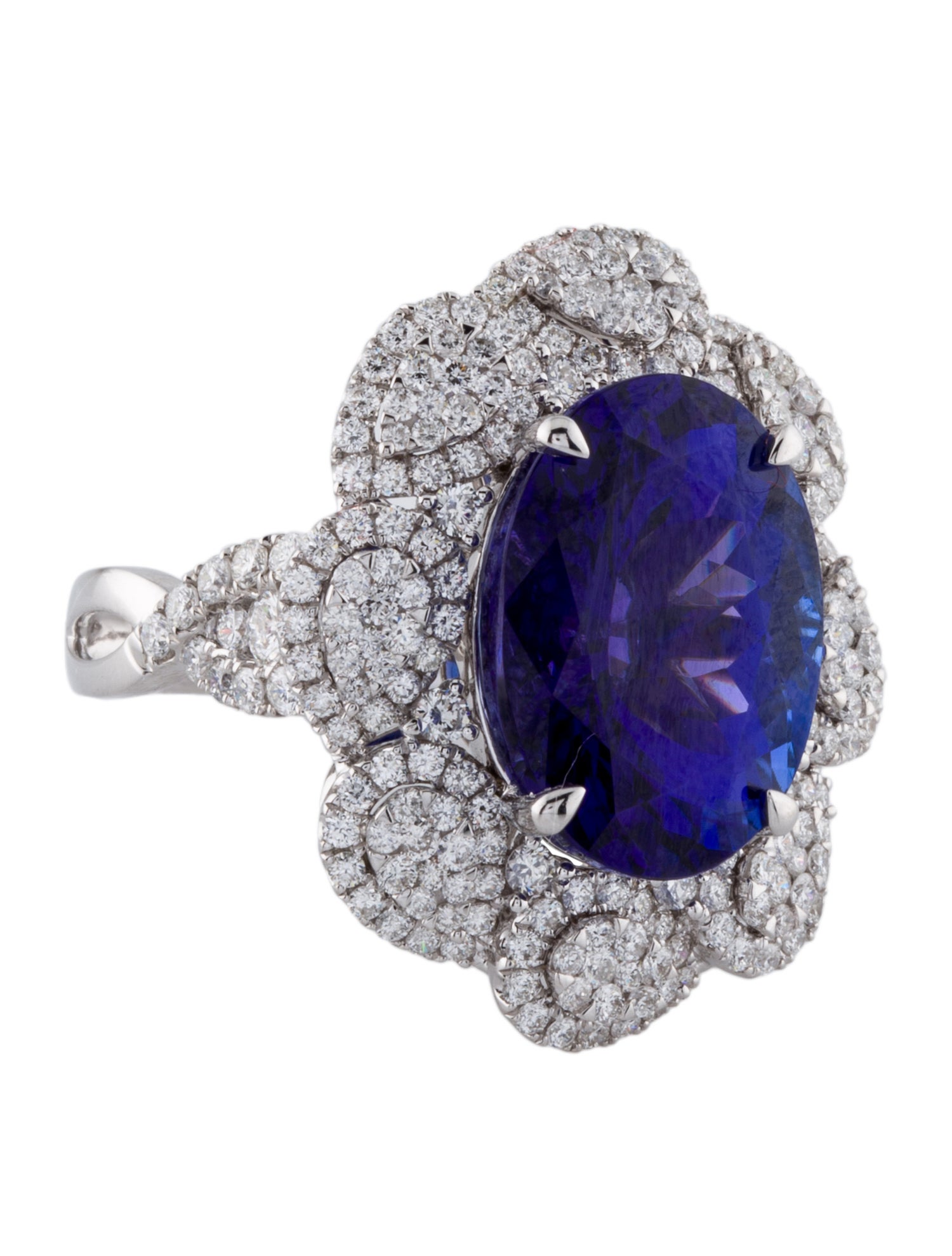 Ring 14K 10.91ctw Tanzanite & Diamond Cocktail Ring