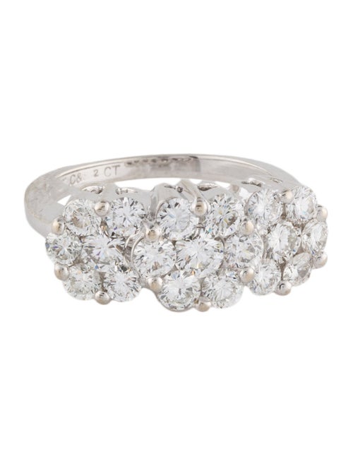 Ring 14K 2.00ctw Diamond Cluster Cocktail Ring