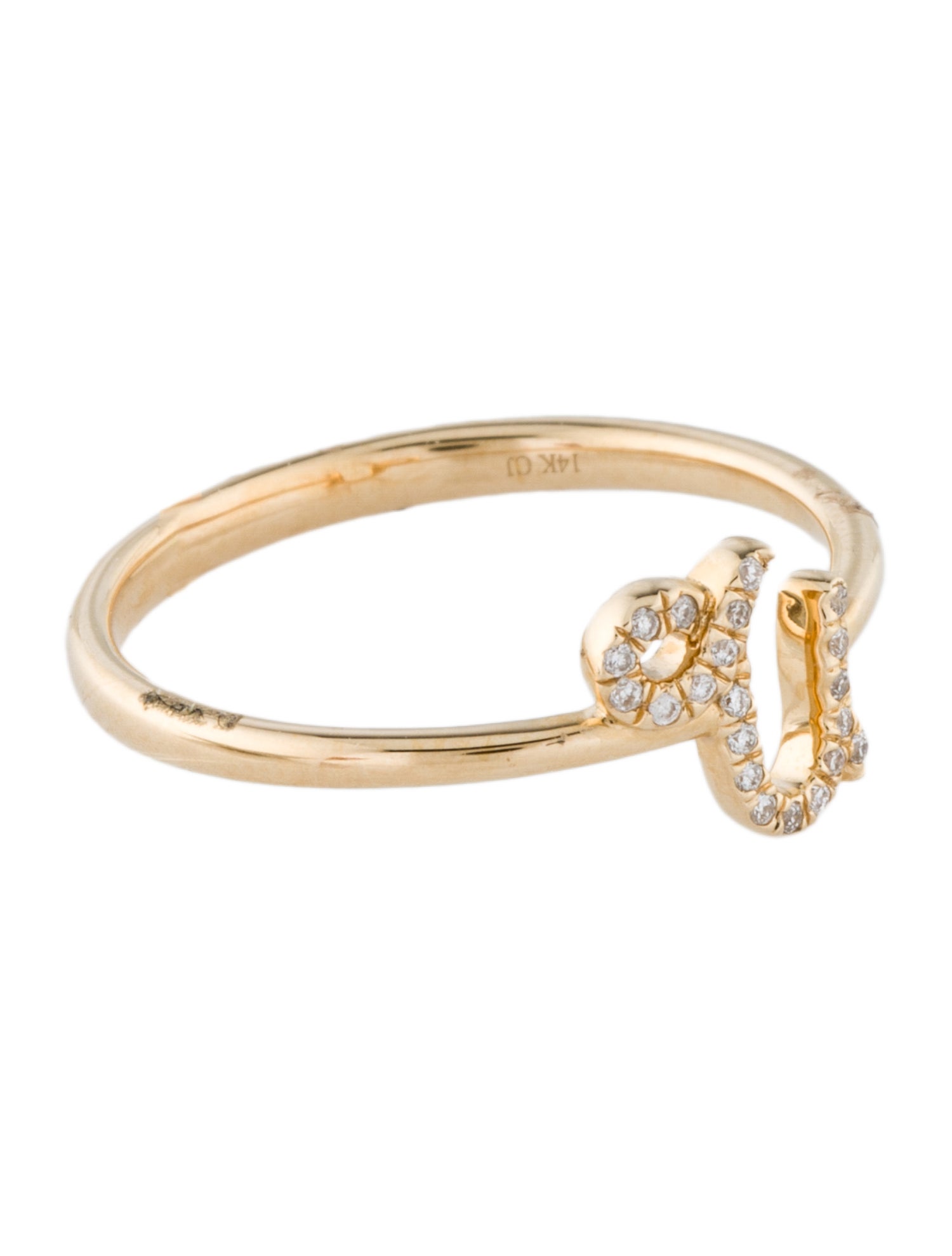 Ring 14K Diamond Capricorn Cocktail Ring