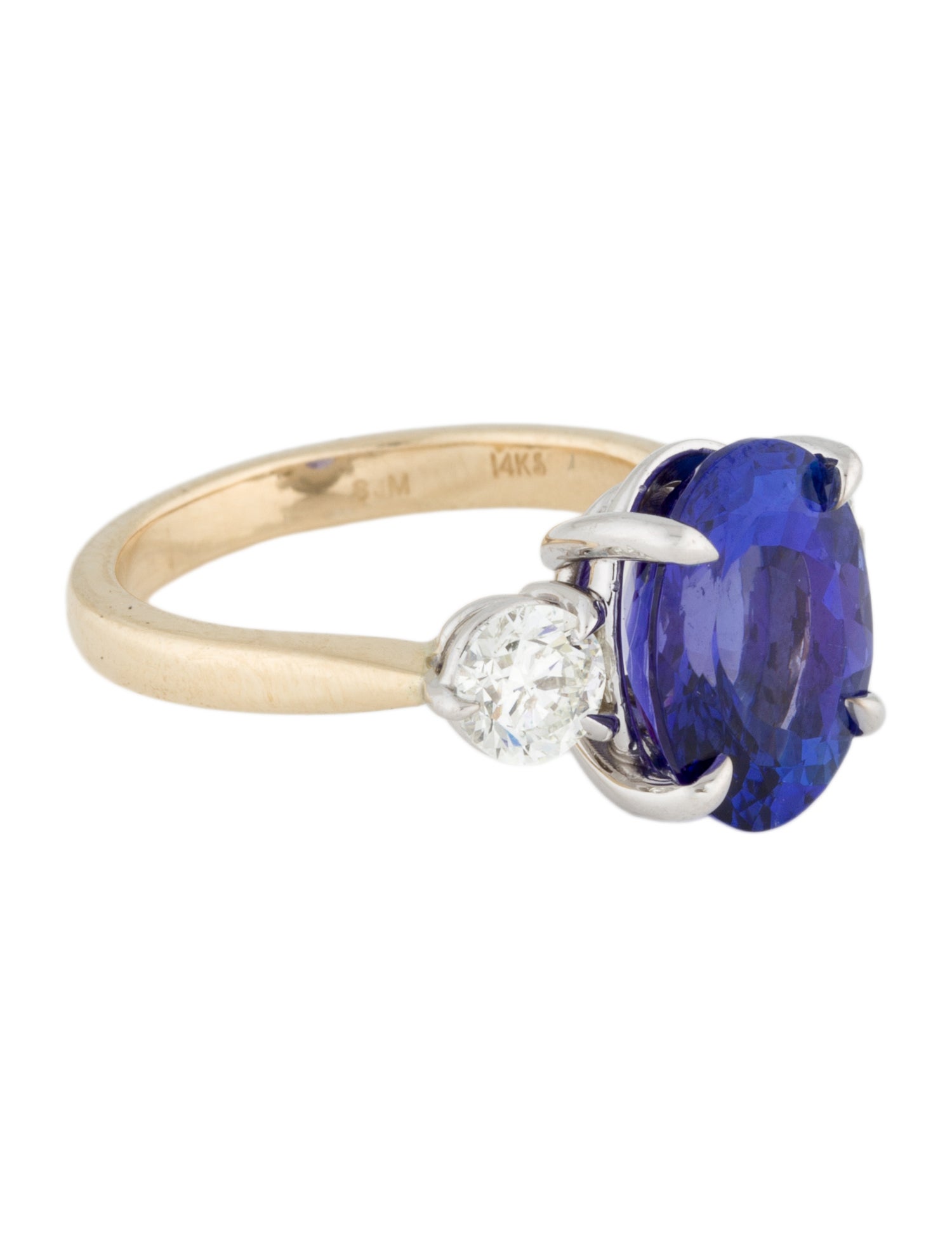 Ring 14K 5.06ctw Tanzanite & Diamond Cocktail