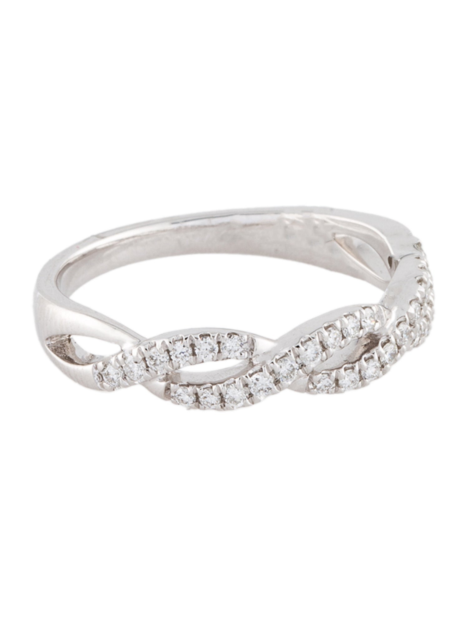 Ring 14K Diamond Intertwined Band