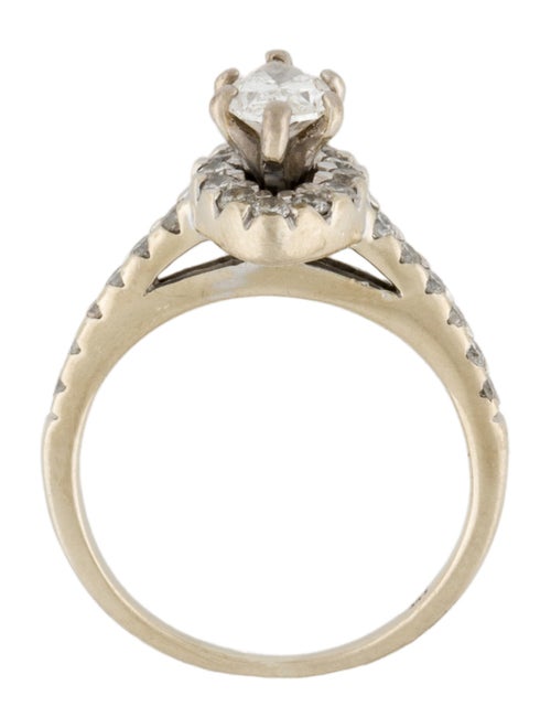 Ring 14K 1.00ctw Diamond Halo Engagement Ring