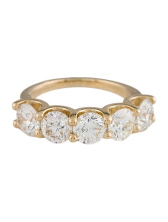 Ring 14K 3.51ctw Diamond Five-Stone Band Ring