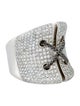 Ring 18K 2.10ctw Diamond Pavé Stitch Band