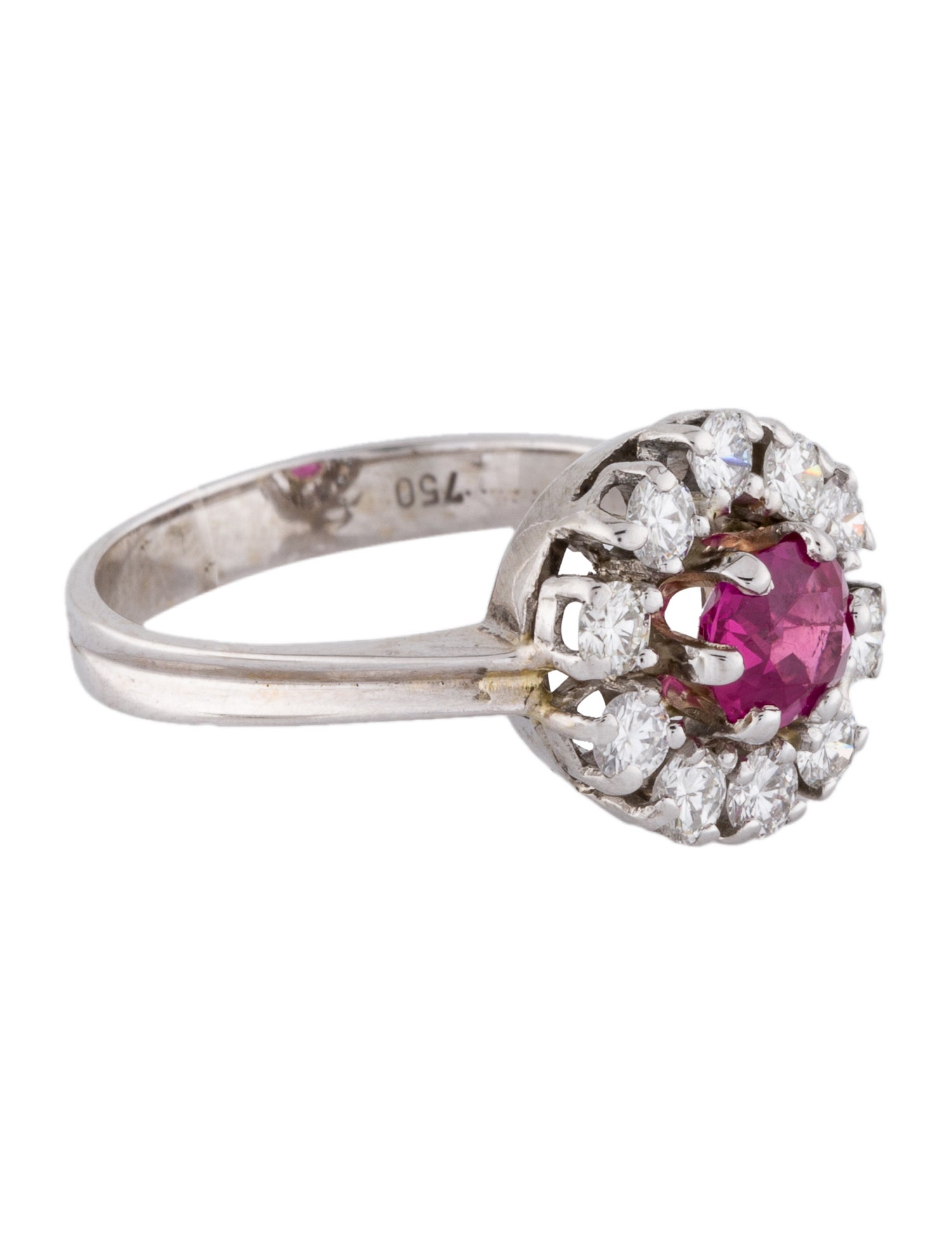 Ring 18K Sapphire & Diamond Cocktail