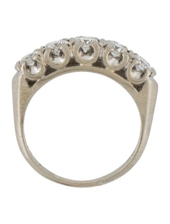 Ring 14K 1.03ctw Diamond 5-Stone Anniversary Band