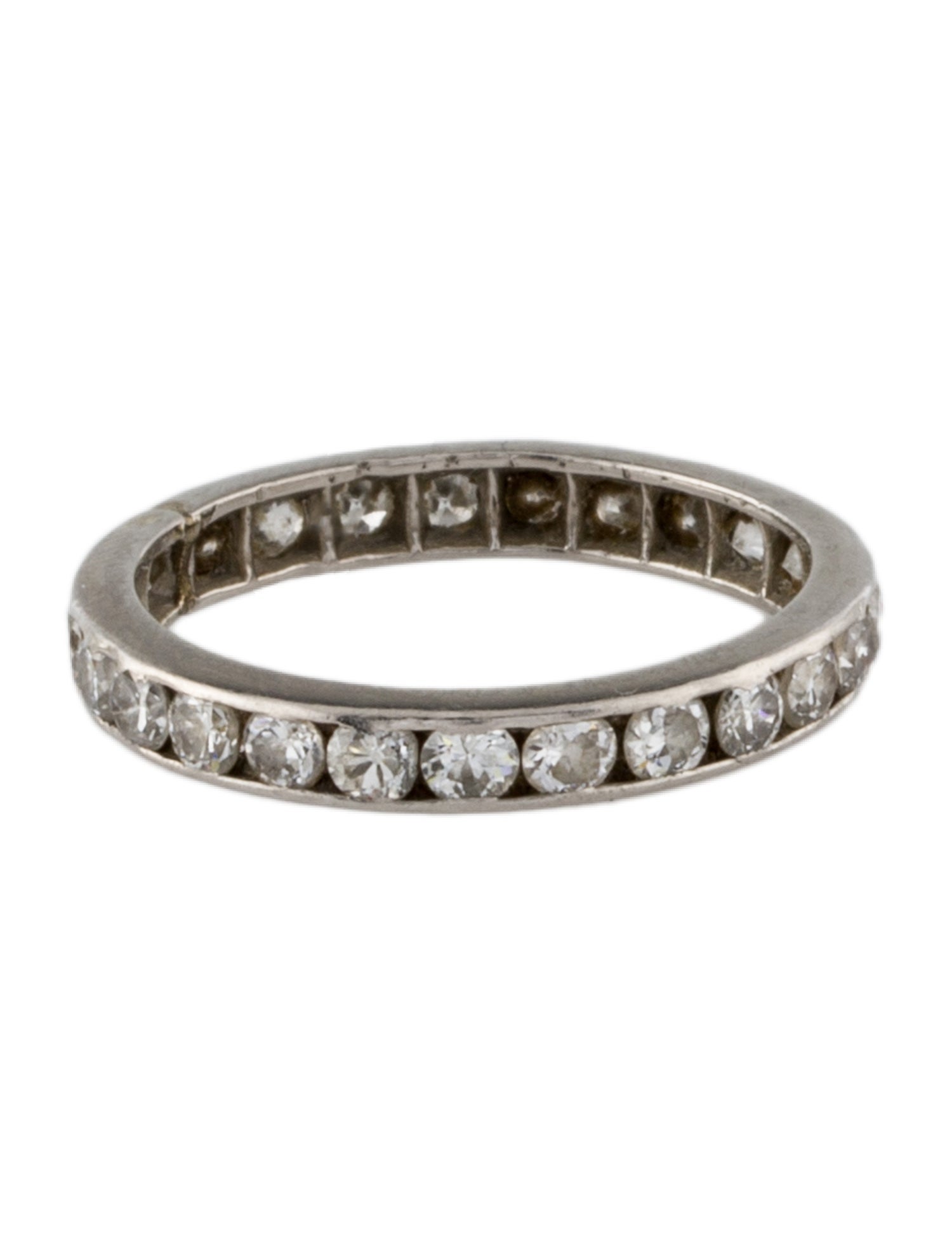 Ring Platinum 1.00ctw Diamond Eternity Band