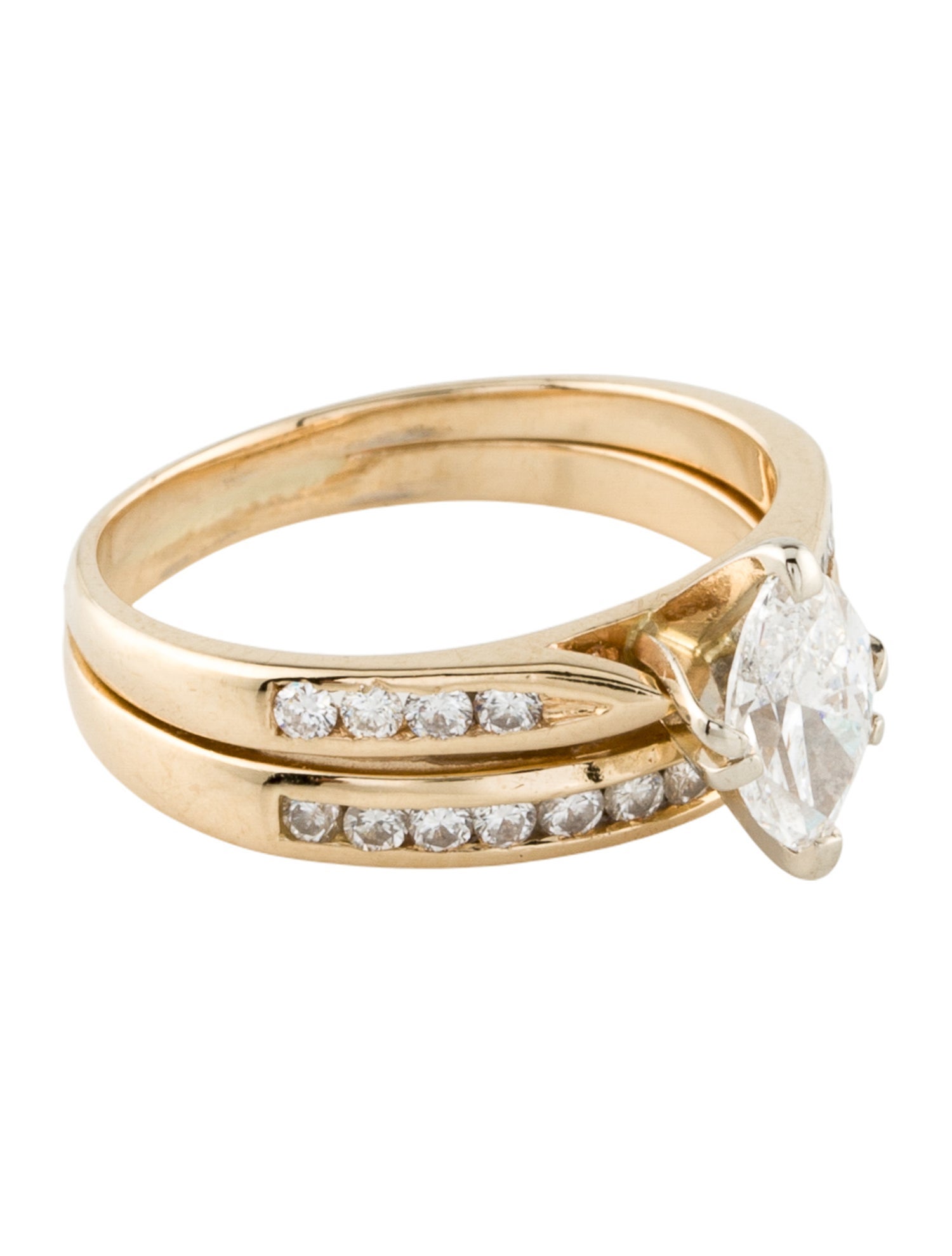 Ring 14K 0.91ctw Diamond Engagement