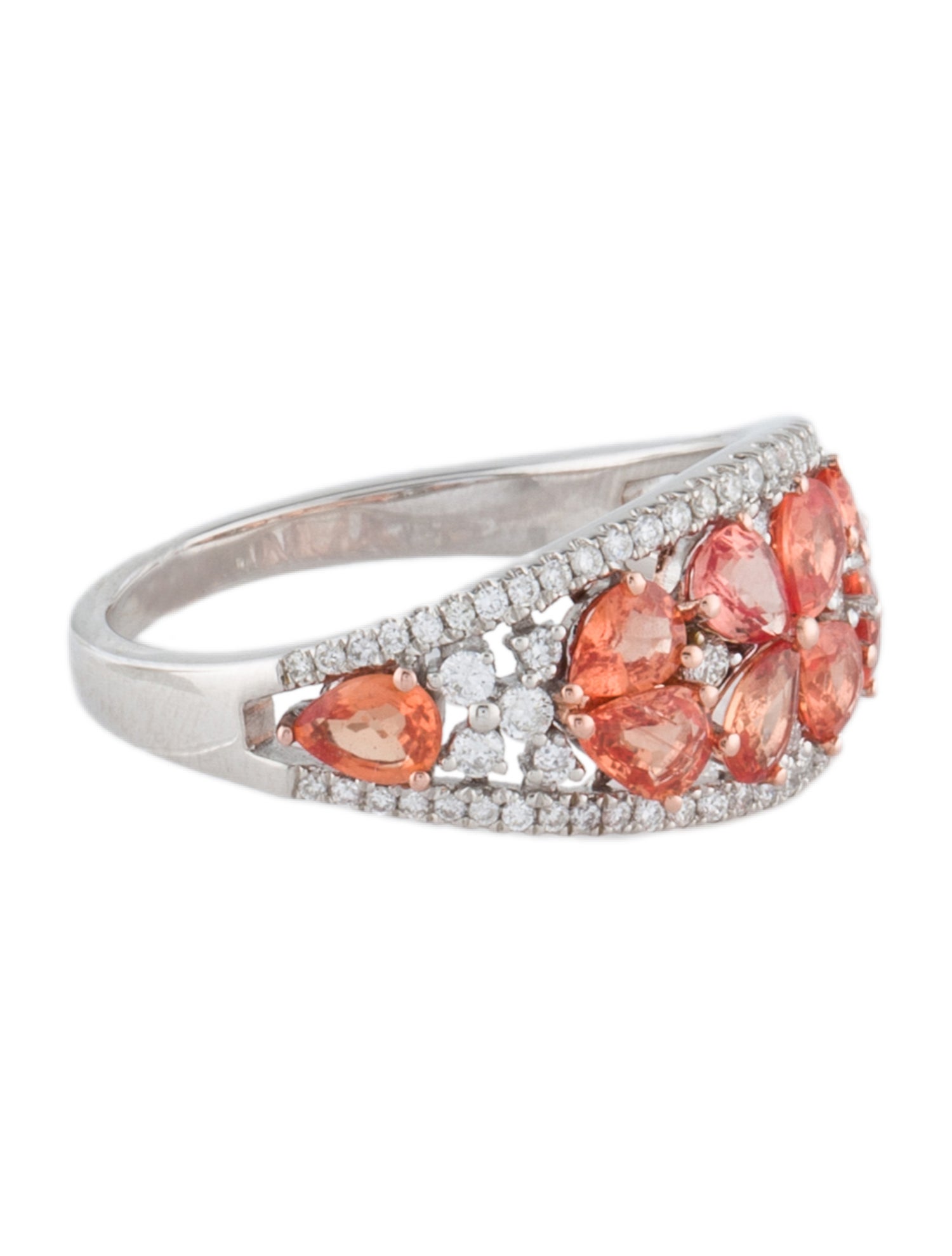 Ring 14K 1.58ctw Sapphire & Diamond Cluster