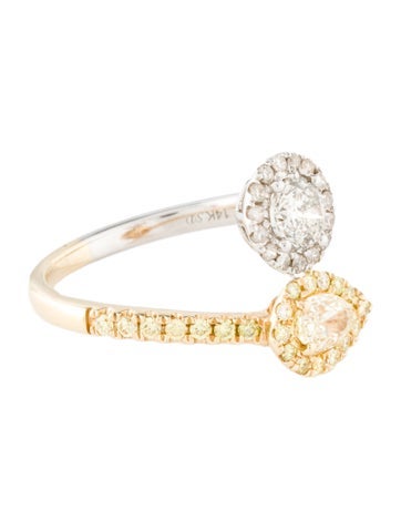Ring Cocktail 14K 1.20ctw Diamond Bypass 8