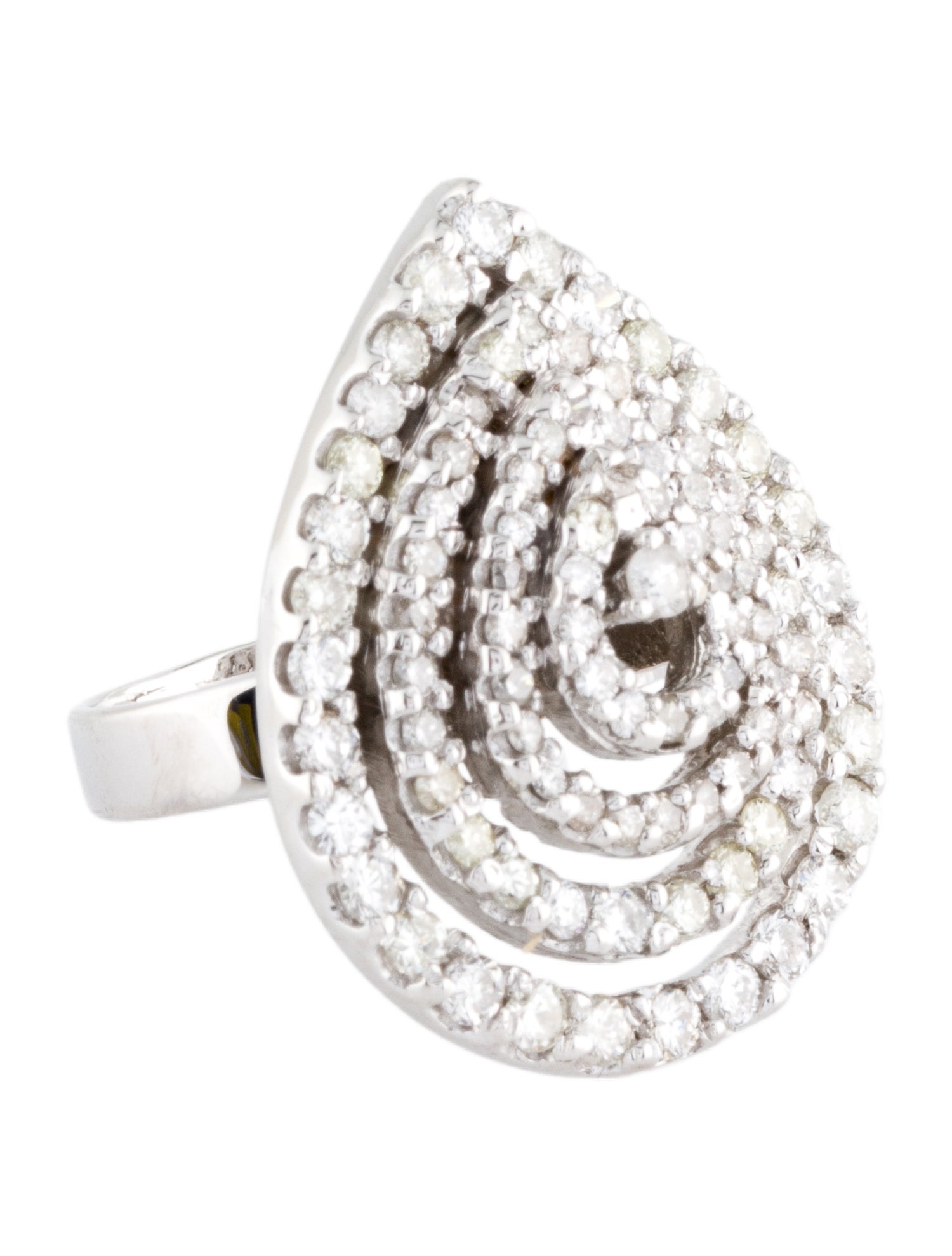 Ring 18K 1.27ctw Diamond Cocktail Ring