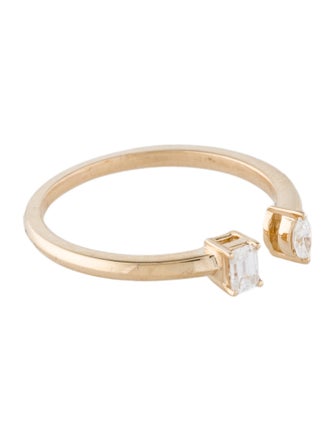 Ring 14K Diamond Open End Ring