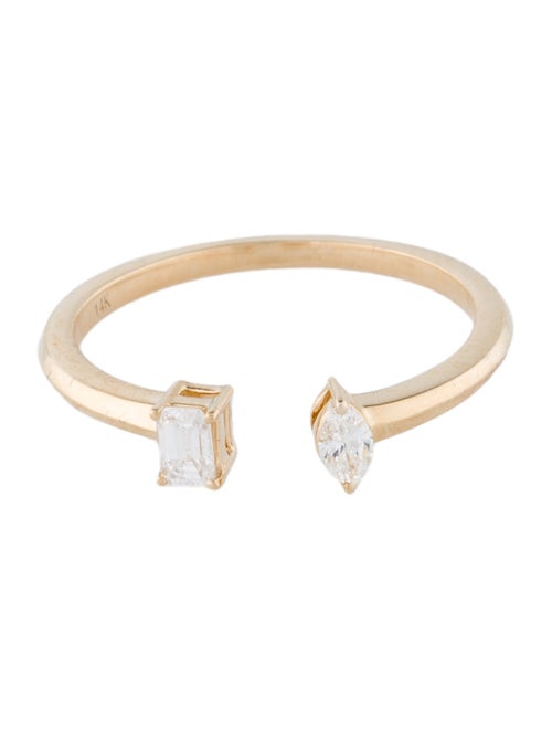 Ring 14K Diamond Open End Ring