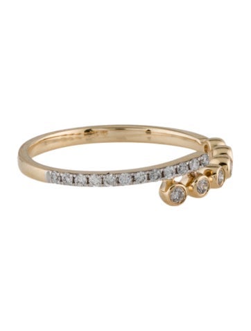 Ring Band 14K Diamond Bypass 7