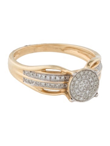 Ring Cocktail 18K Diamond 6.75