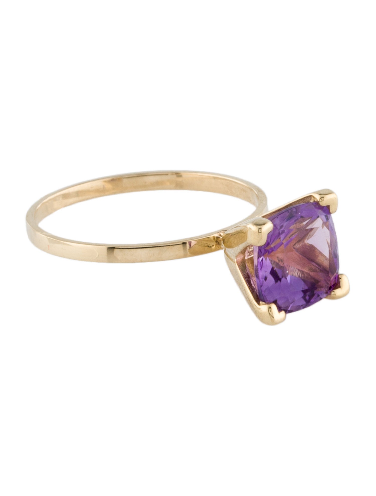 Ring 14K 1.98ct Amethyst Cocktail Ring