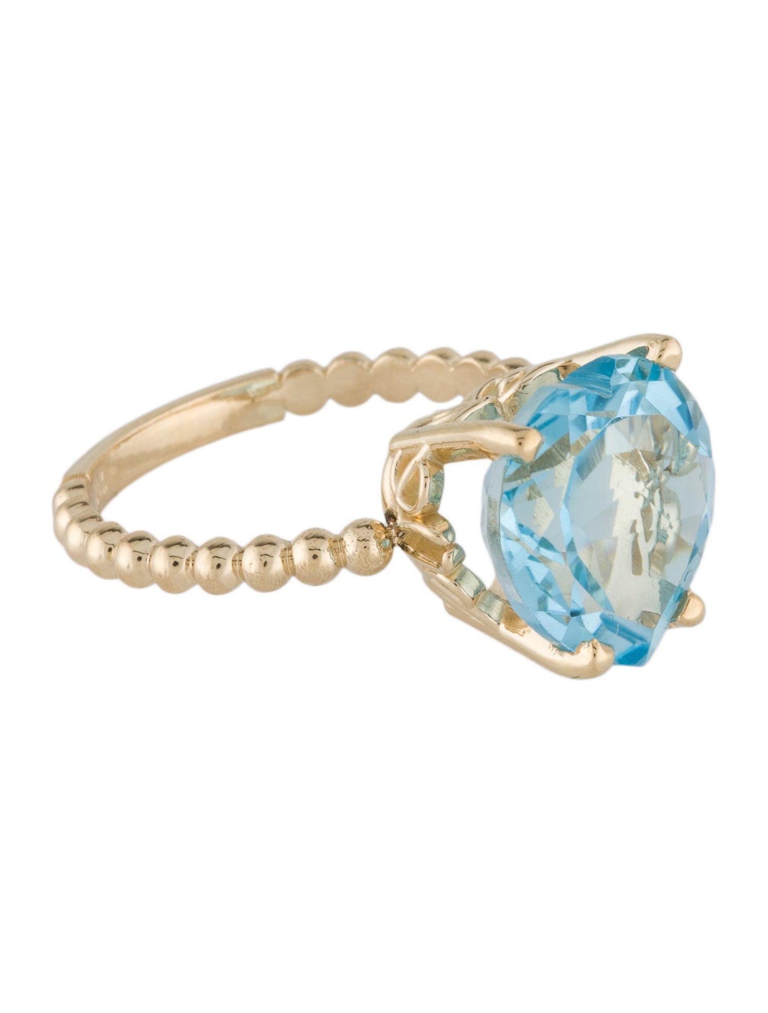 Ring 14K 6.20ct Topaz Cocktail Ring