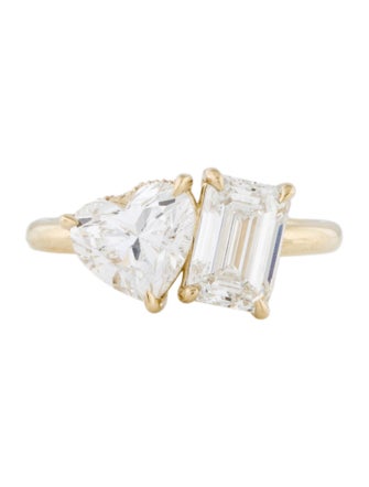 Ring 14K 3.97ctw Lab-Grown Diamond Toi e Moi Engagement Ring