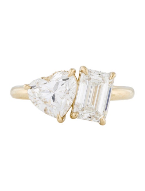 Ring 14K 3.97ctw Lab-Grown Diamond Toi e Moi Engagement Ring