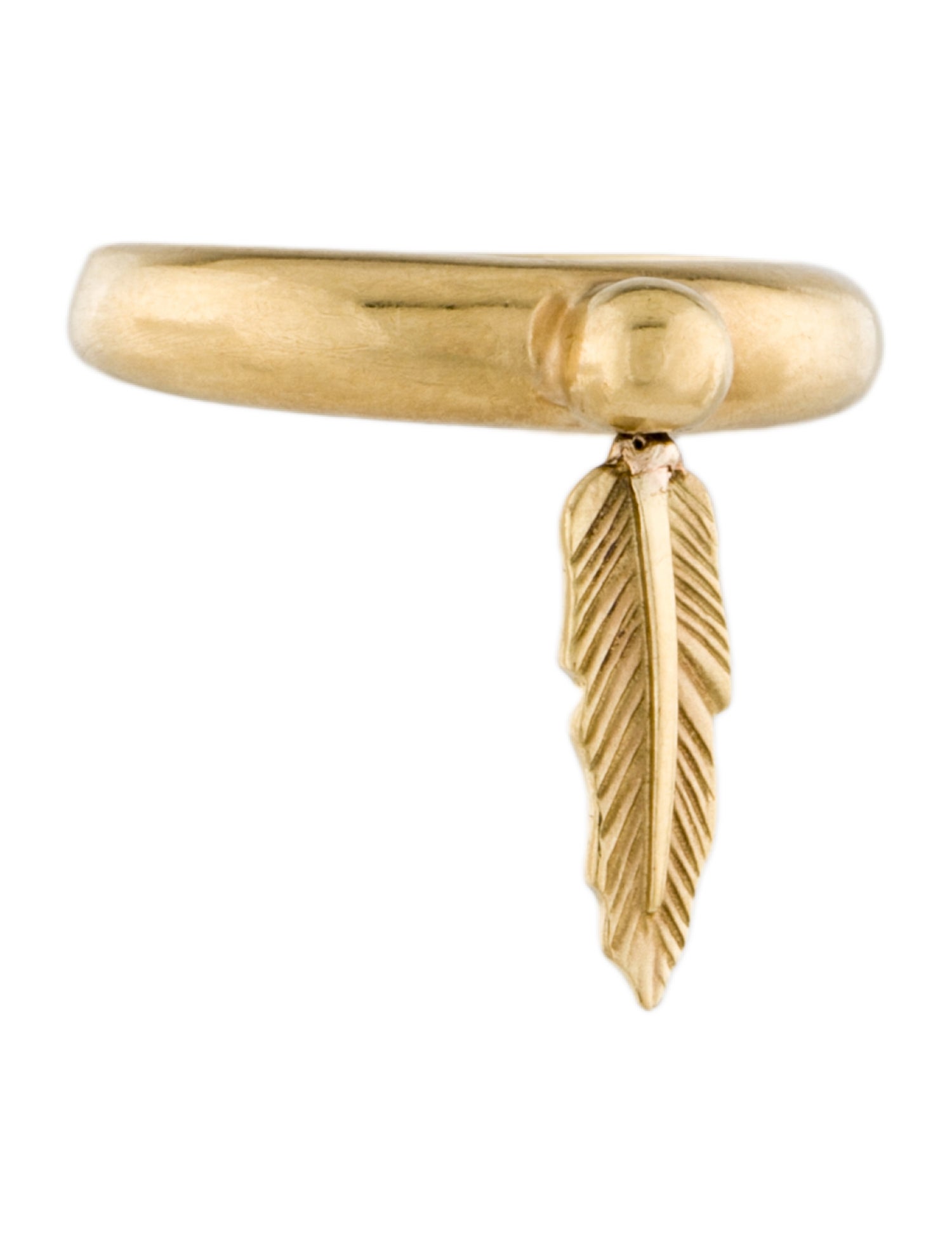H.Stern 18K Feather Band Ring