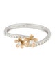 Ring 14K Diamond Flower Band