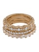 Ring 14K 2.36ctw Lab-Grown Diamond Stackable Band Ring Set