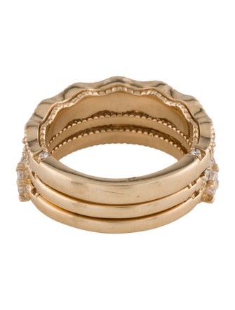 Ring 14K 2.36ctw Lab-Grown Diamond Stackable Band Ring Set