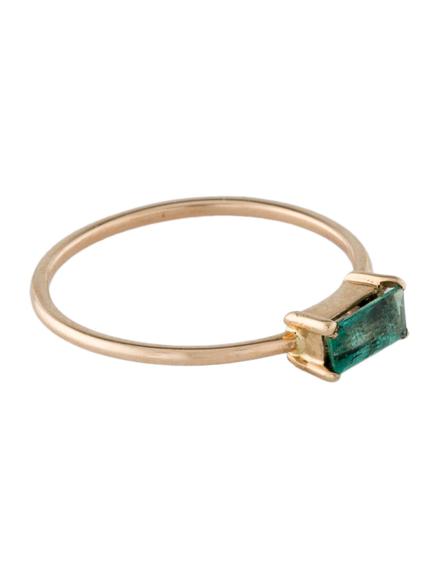 Ring 14K Emerald Cocktail