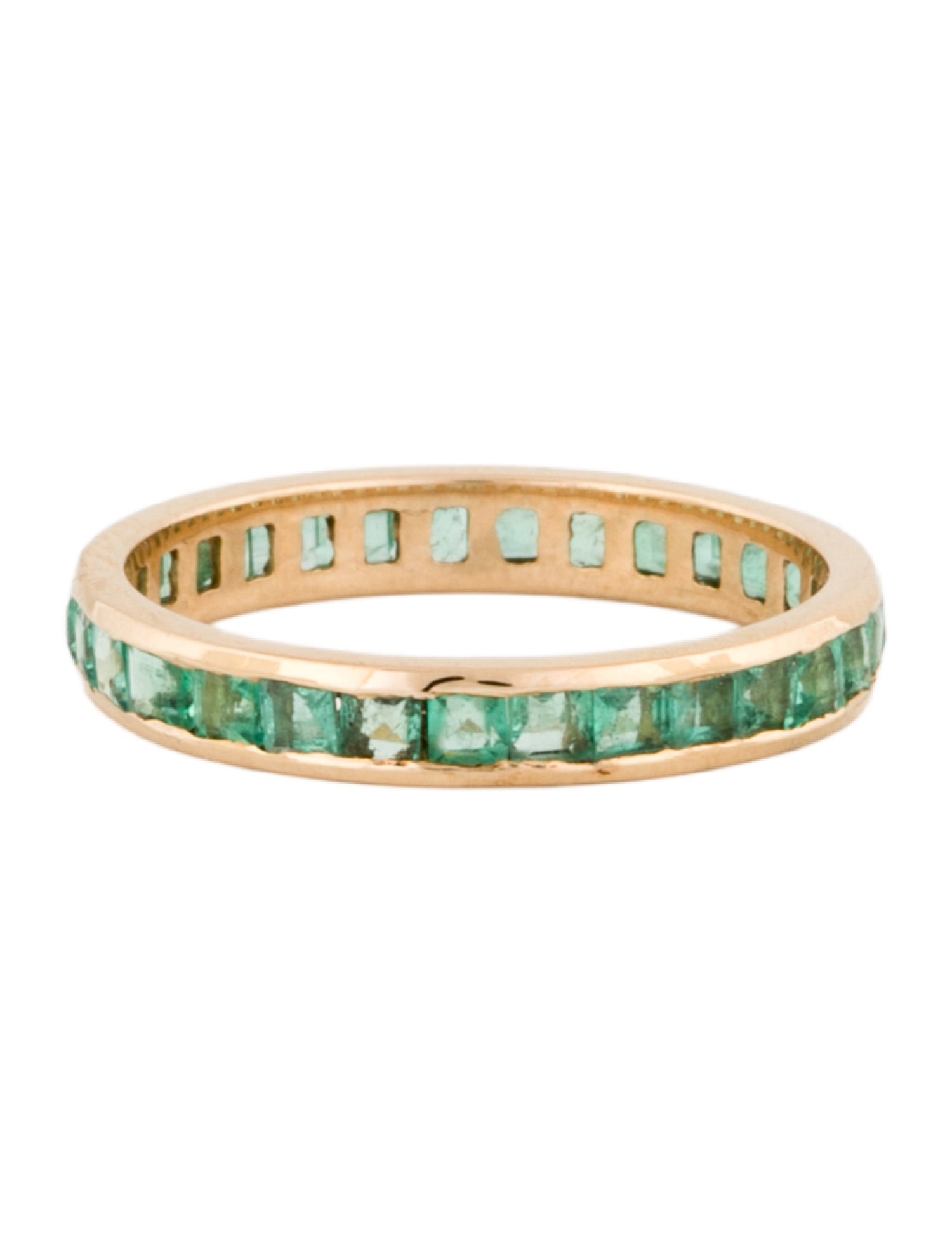 Ring 14K 1.50ctw Emerald Eternity Band
