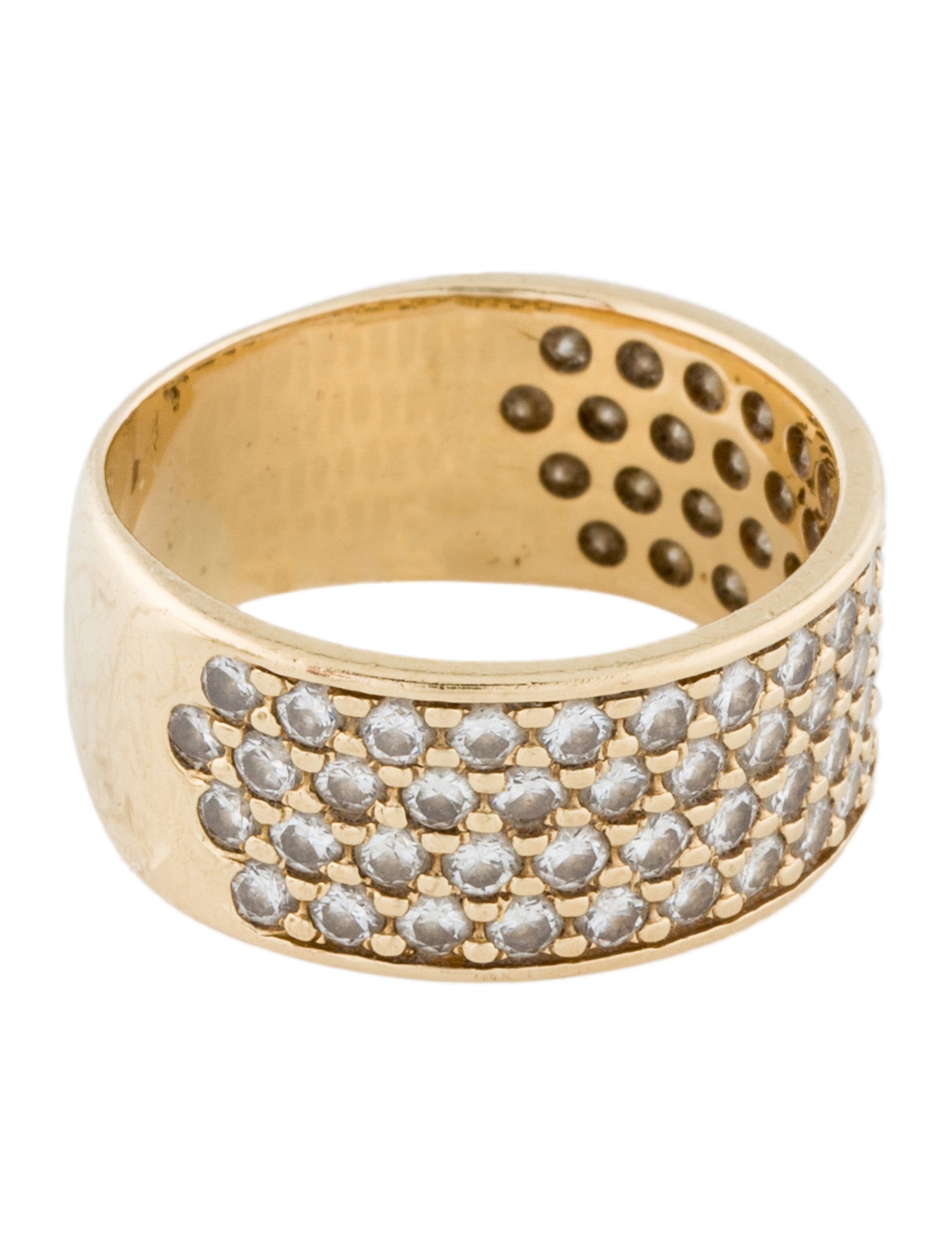 Ring 18K 1.36ctw Diamond Wide Band