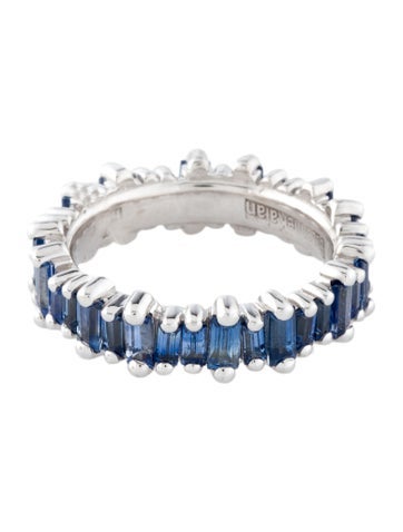Suzanne Kalan Band 18K 2.54ctw Sapphire Eternity 6