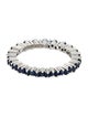 Suzanne Kalan 18K 1.20ctw Sapphire Mini Princess Eternity Band