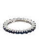 Suzanne Kalan 18K 1.20ctw Sapphire Mini Princess Eternity Band