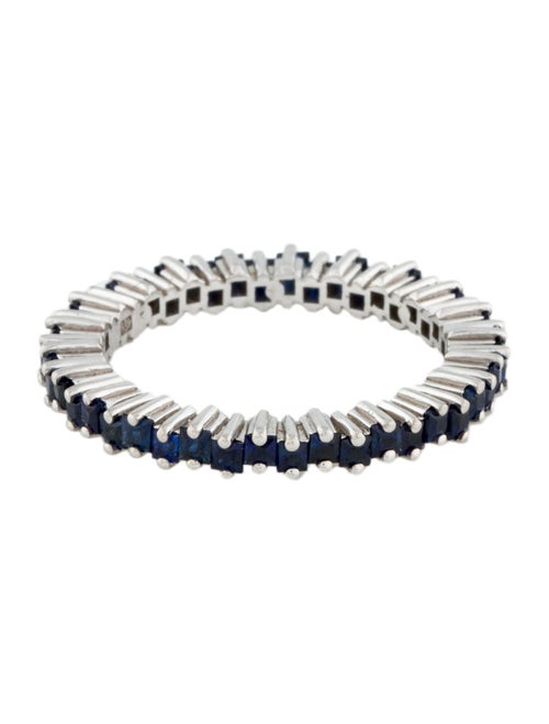 Suzanne Kalan 18K 1.20ctw Sapphire Mini Princess Eternity Band