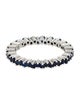 Suzanne Kalan 18K 1.20ctw Sapphire Mini Princess Eternity Band