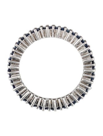 Suzanne Kalan 18K 1.20ctw Sapphire Mini Princess Eternity Band